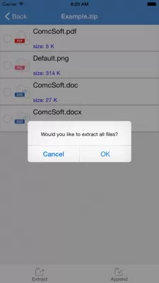 Скриншот приложения iZip Pro for iPhone – Zip Unzip Unrar - №3