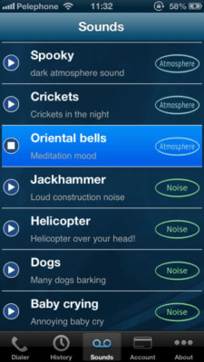 Скриншот приложения Voypi - Call Background Sounds - №1