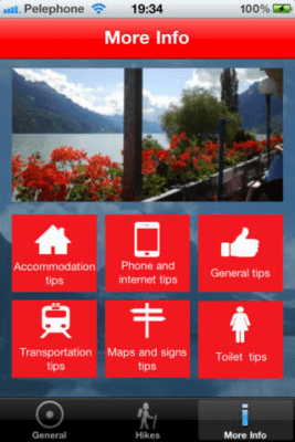 Скриншот приложения Swiss Hiking - №1