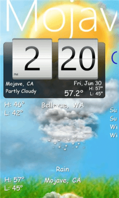 Скриншот приложения Weather Clock - №1