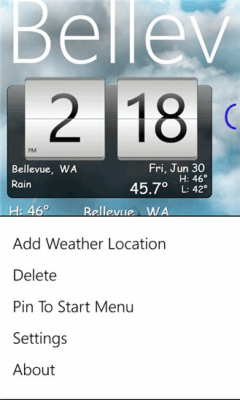 Скриншот приложения Weather Clock - №3