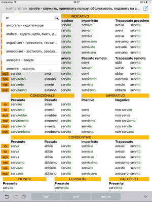 Скриншот приложения Verbi Italiani - №3
