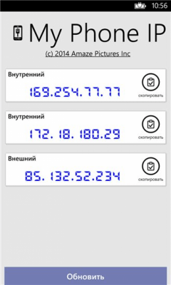 Скриншот приложения My Phone IP - №2