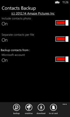 Скриншот приложения Contacts Backup - №2
