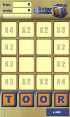 Скриншот приложения 4 Letter Scrabble - №3