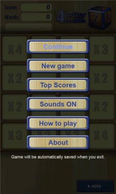 Скриншот приложения 4 Letter Scrabble W7 - №1