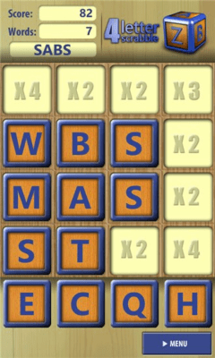 Скриншот приложения 4 Letter Scrabble W7 - №2