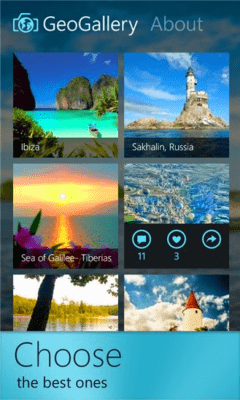 Скриншот приложения GeoGallery - №3