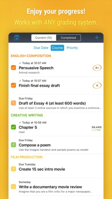 Скриншот приложения iStudiez Pro - №7