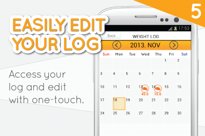 Скриншот приложения Diet Weight Diary - Lose 2X! - №18