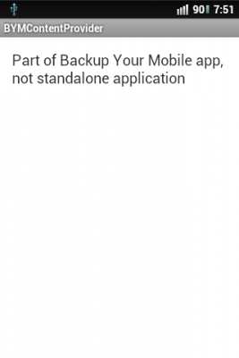 Скриншот приложения BYM Content Provider - №1
