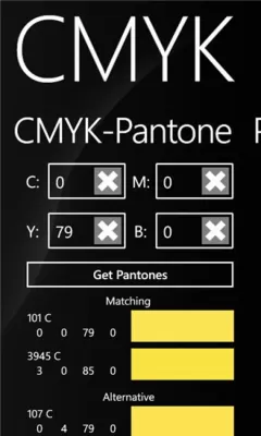 Скриншот приложения Pantone-CMYK - №4