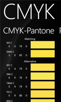 Скриншот приложения Pantone-CMYK - №5