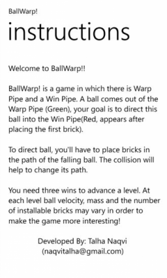 Скриншот приложения BallWarp! - №6