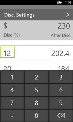 Скриншот приложения QuickDiscountCalculator - №3