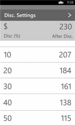 Скриншот приложения QuickDiscountCalculator - №4