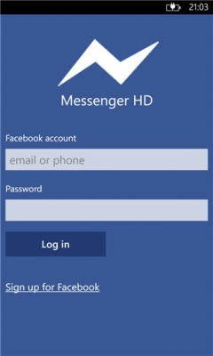Скриншот приложения Messenger HD - №6