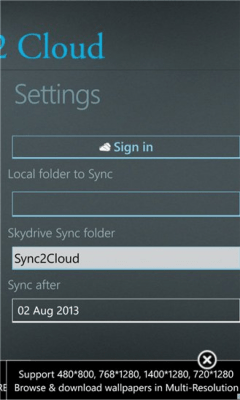 Скриншот приложения Sync 2 Cloud - №2