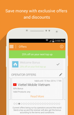 Скриншот приложения Sendly: Credit your loved ones - №3