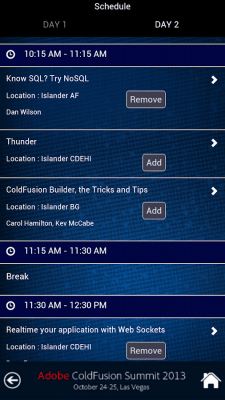Скриншот приложения CFSummit2013 - №4