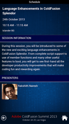 Скриншот приложения CFSummit2013 - №5