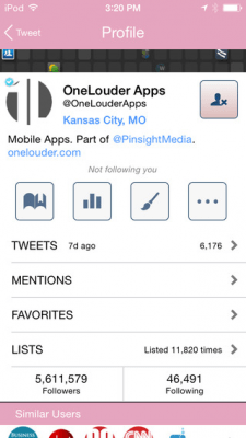 Скриншот приложения TweetCaster PINK for Twitter - №3