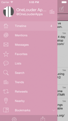 Скриншот приложения TweetCaster PINK for Twitter - №4