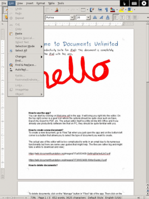 Скриншот приложения Documents Unlimited Suite for iPad - №2