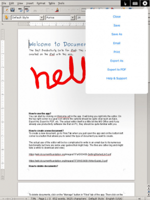 Скриншот приложения Open Word- Edit Microsoft Office Document for iPad - №2