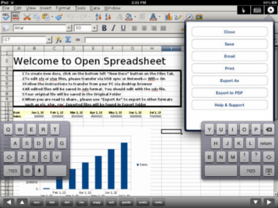 Скриншот приложения Spreadsheet Pro for iPad - №3