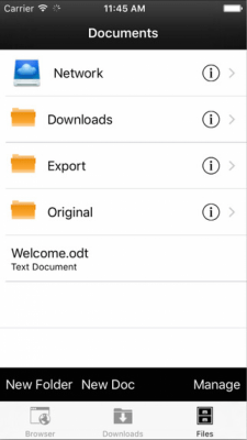 Скриншот приложения Documents Unlimited Office & PDF Editor Apps Pro for iPhone - №2