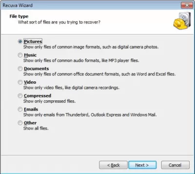 Скриншот приложения Recuva Portable - №5