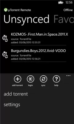 Скриншот приложения uTorrent Remote - №1