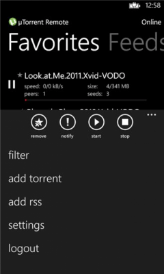 Скриншот приложения uTorrent Remote - №5
