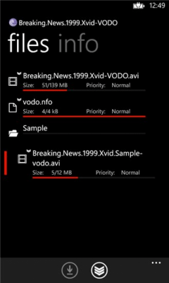 Скриншот приложения BitTorrent Remote - №4