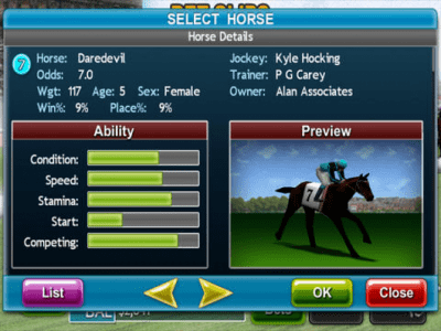 Скриншот приложения Virtual Horse Racing 3D HD FREE - №4