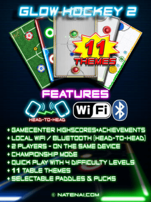 Скриншот приложения Glow Hockey 2 HD - №4