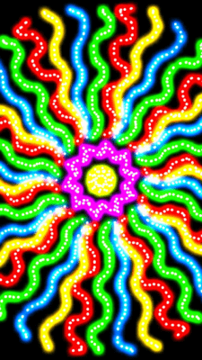 Скриншот приложения Glow Spin Art - №2