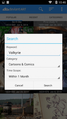 Скриншот приложения Галерея DeviantART - №3