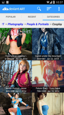 Скриншот приложения Галерея DeviantART - №4