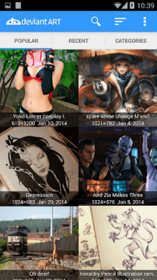 Скриншот приложения Галерея DeviantART - №9