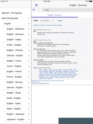 Скриншот приложения WordReference Dictionary - №2