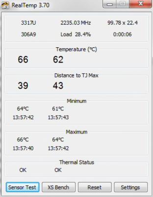 Скриншот приложения Real Temp - №1