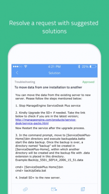 Скриншот приложения ServiceDesk Plus - №6