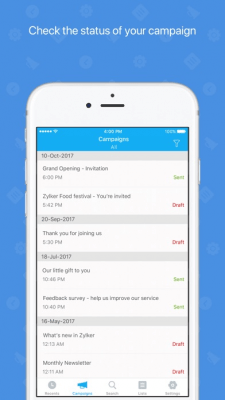 Скриншот приложения Zoho Campaigns - №1