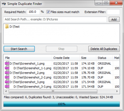 Скриншот приложения Simple Duplicate Finder - №1