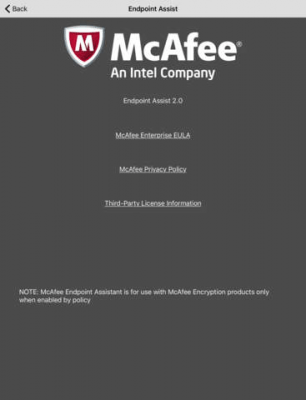 Скриншот приложения McAfee Endpoint Assistant - №1