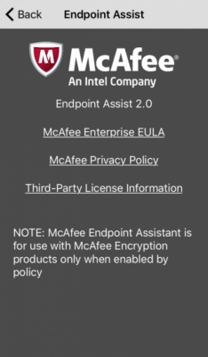 Скриншот приложения McAfee Endpoint Assistant - №6