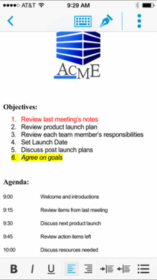 Скриншот приложения Documents To Go - for BES12 - №5