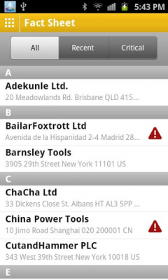 Скриншот приложения SAP Financial Fact Sheet - №5